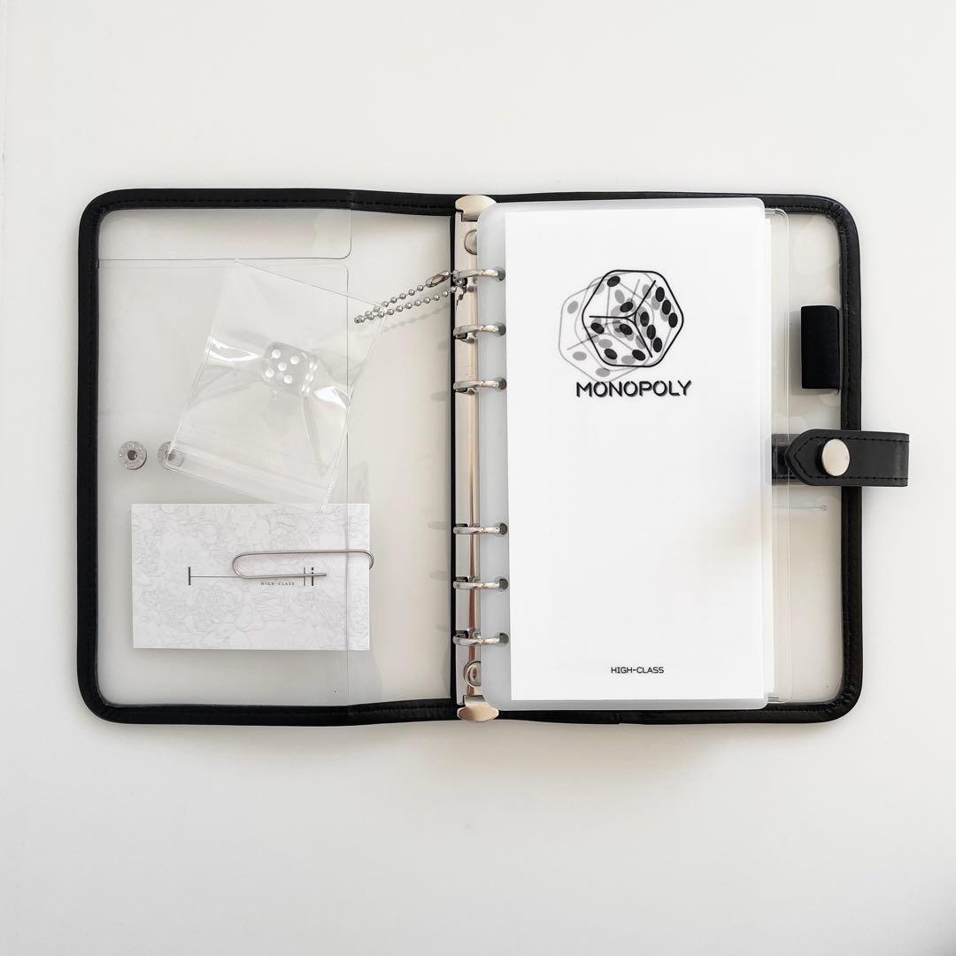 早い者勝ち　韓国　貯金　アクリルバインダー　カバー　リフィル　モノポリー　pvc