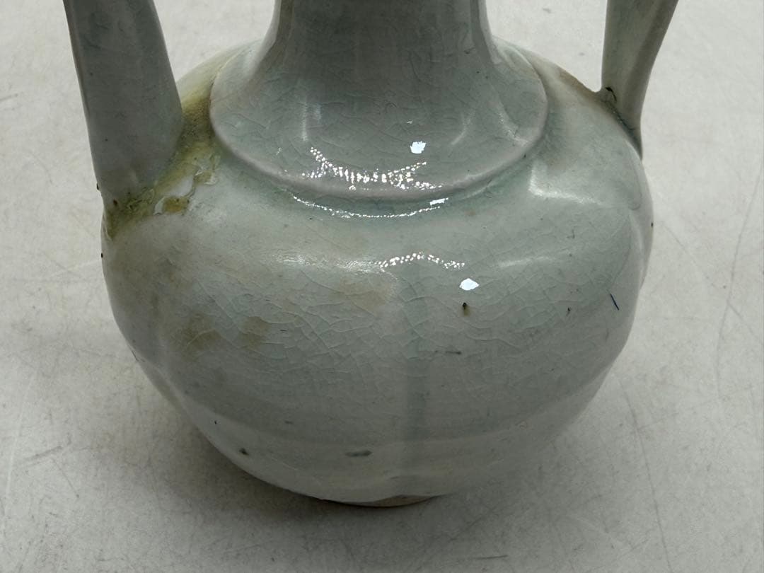 中国　宋時代　青白磁水注　木箱付　送料込み260125