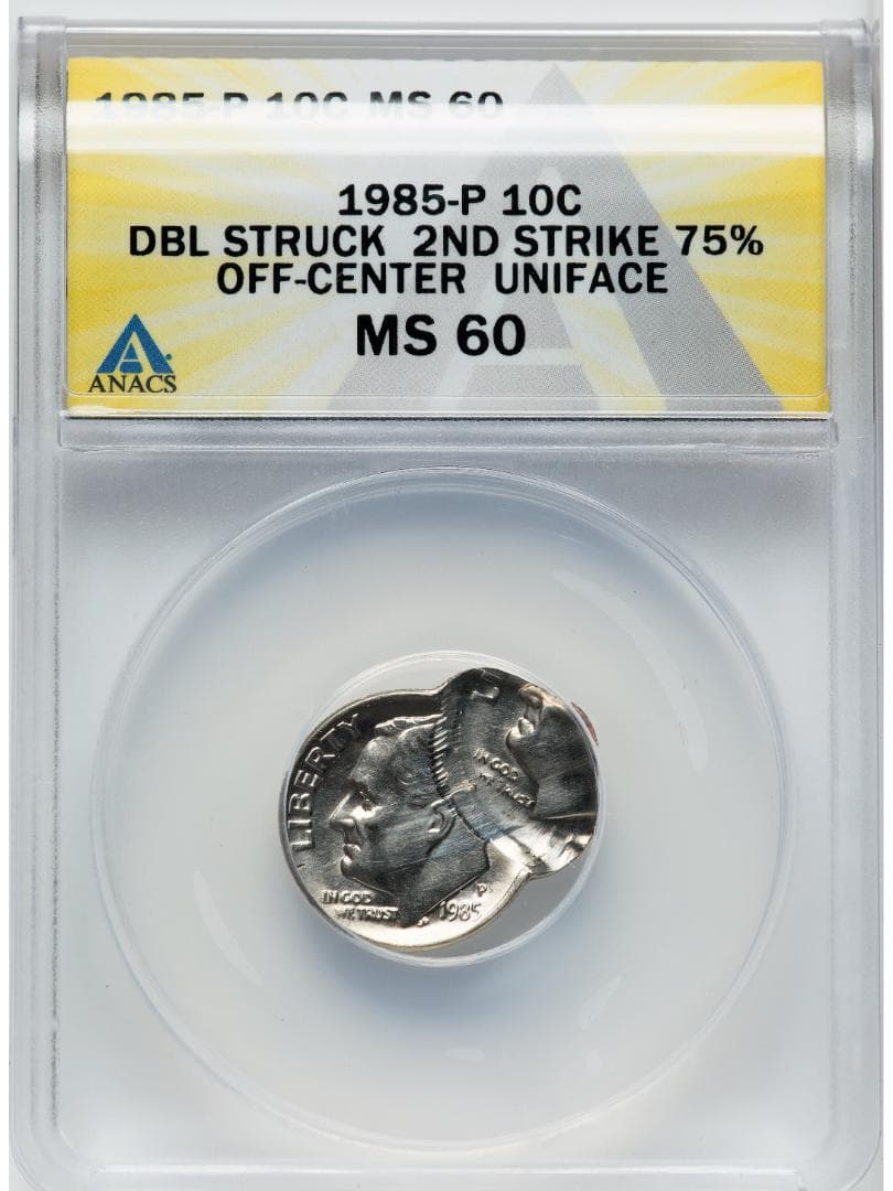 エラー アメリカ 1985-P ルーズベルト 10セント