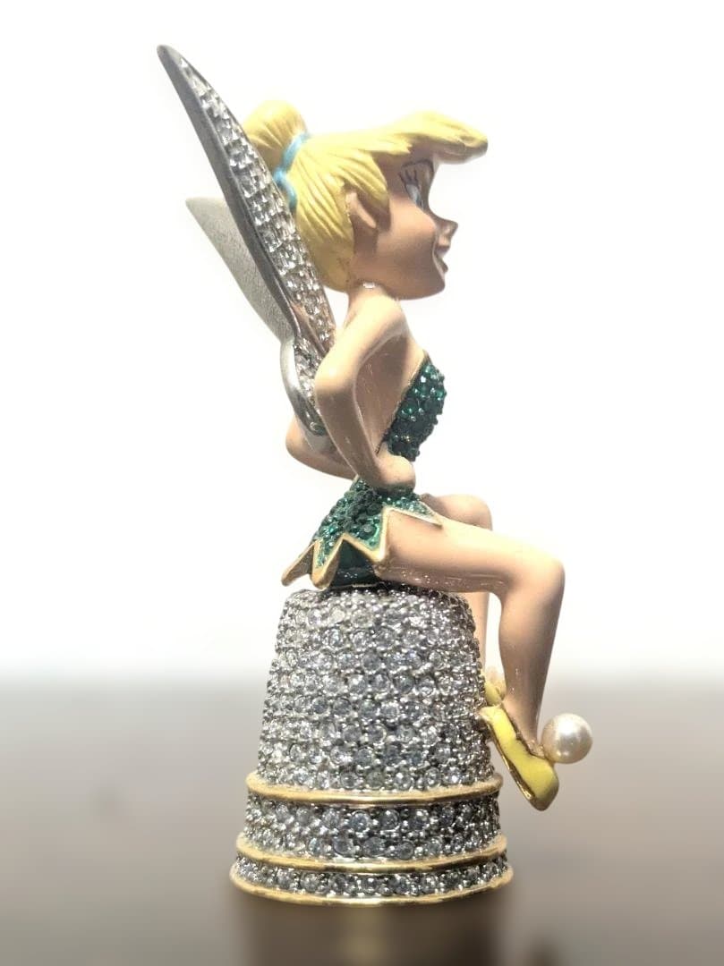 送込レア！アリバスブラザーズ限定品ティンカーベル人形スワロフスキー指ぬき