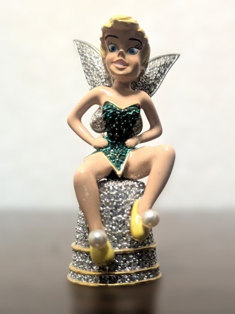 送込レア！アリバスブラザーズ限定品ティンカーベル人形スワロフスキー指ぬき