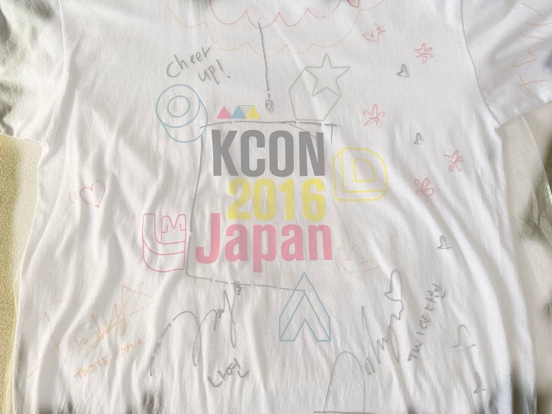 TWICE ナヨンミナダヒョン Kcon2016直筆サイン入りオリジナルTシャツ