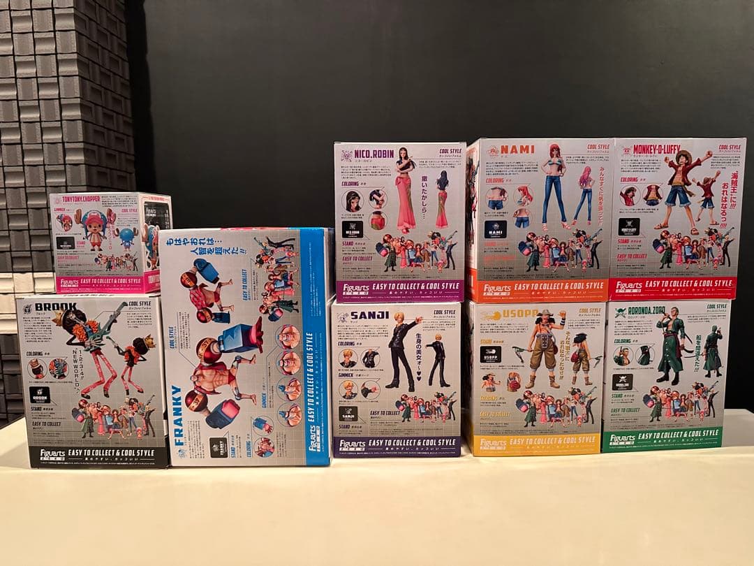 ワンピース Figuarts ZERO 麦わらの一味　セブンイレブン限定台座付き