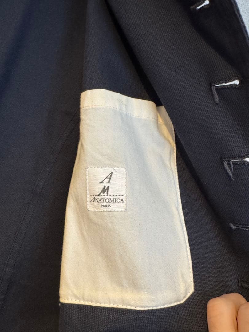 つちのこ　Anatomica ドルマンジャケット　navy