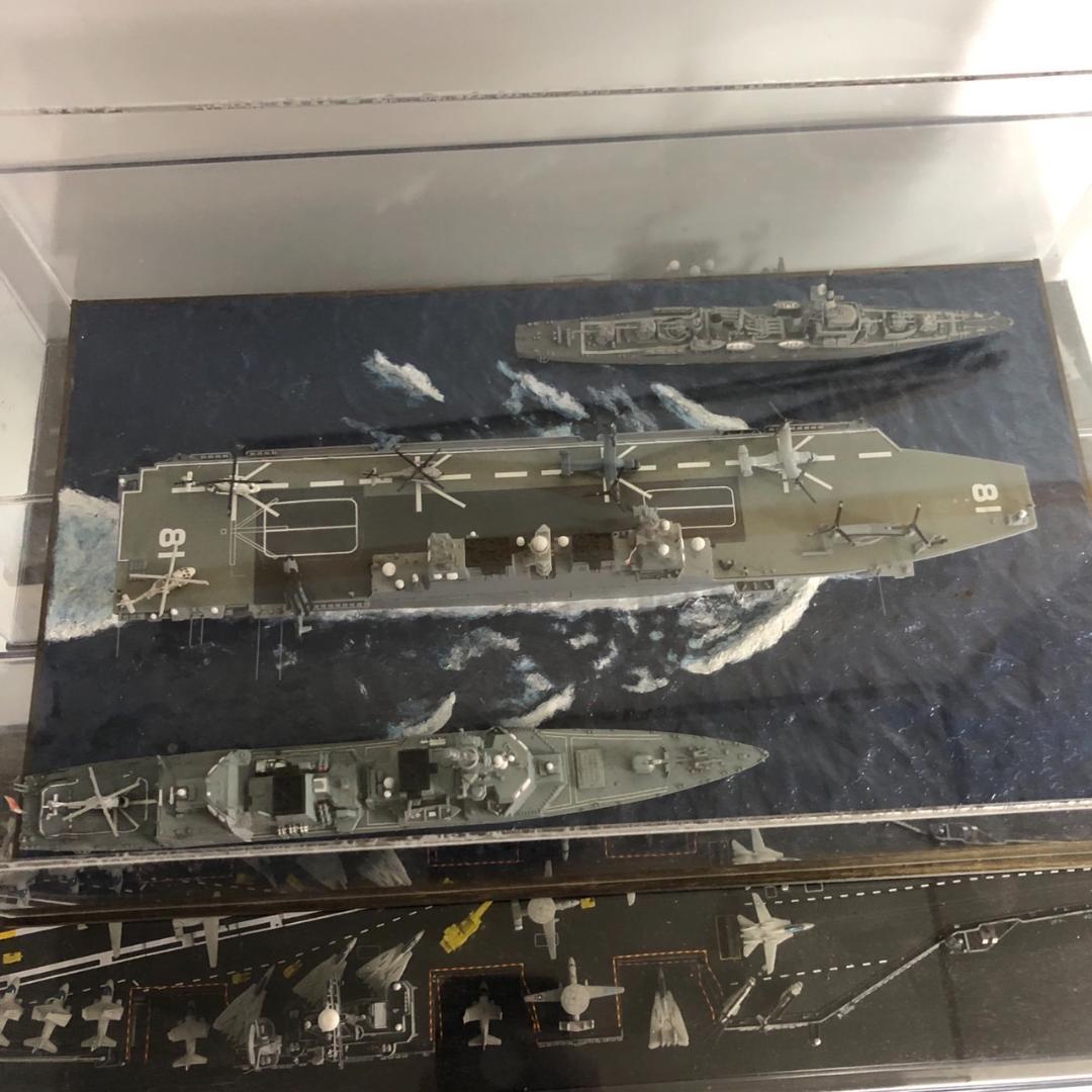 艦船模型セット 空母 軍艦 潜水艦 ケース付 ミリタリー艦船模型 精密完成品