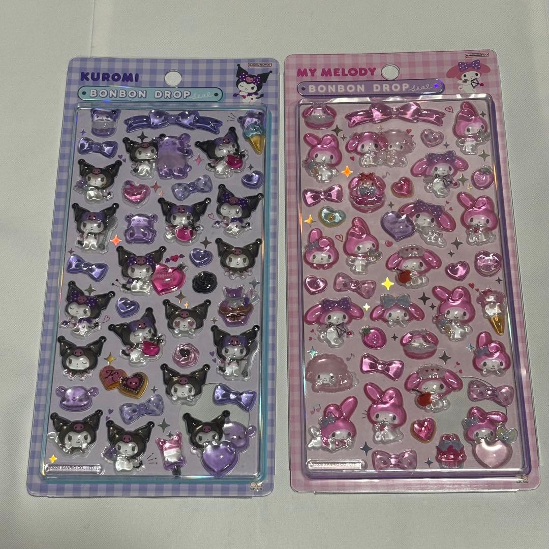 正規品 ボンボンドロップシール 第2弾 キティ クロミ マイメロ シナモン
