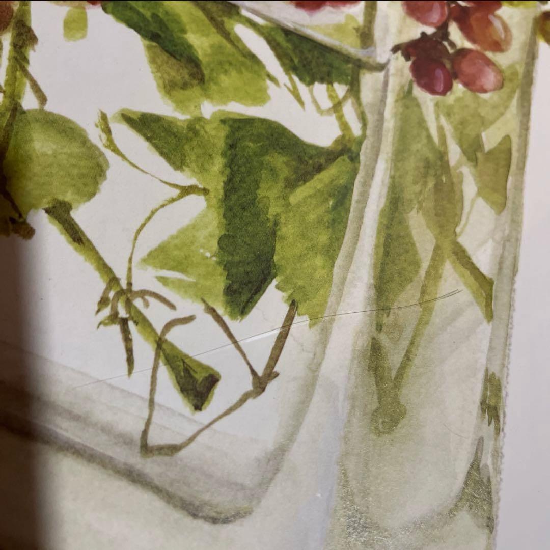 アート　絵画　橋本不二子　美術品　額　46×58cm 水彩画　植物画　縁起物