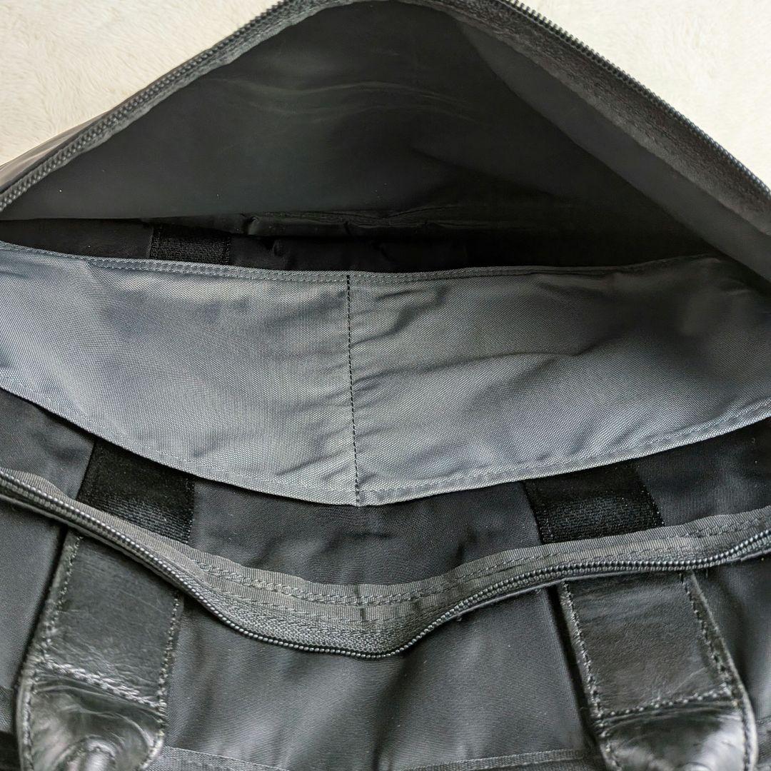 くるくりん　PORTER タイム ナイロン レザー ビジネスバッグ 黒