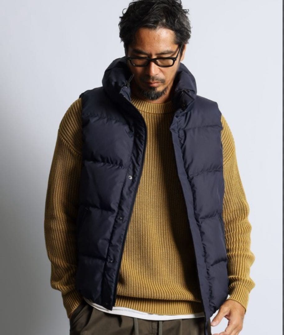 The Duffer ダウンベスト Mサイズ　ブラック