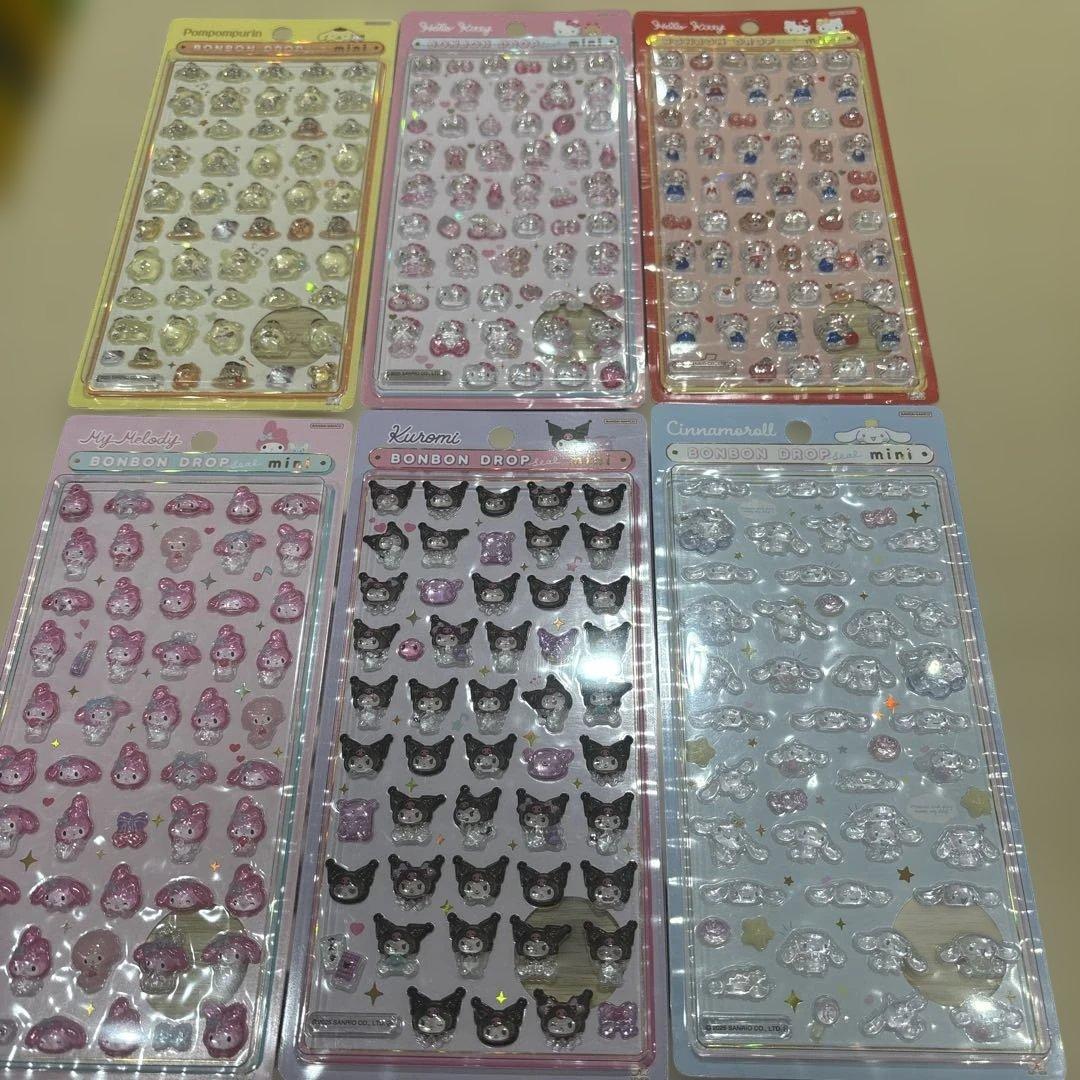 【国内正規品】サンリオ ボンボンドロップシール ミニ 6種