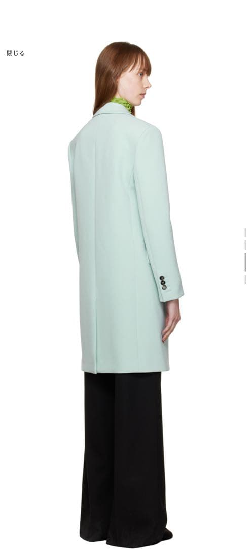 BOTTEGA VENETA ボッテガヴェネタ シングルブレストコート　ブラック