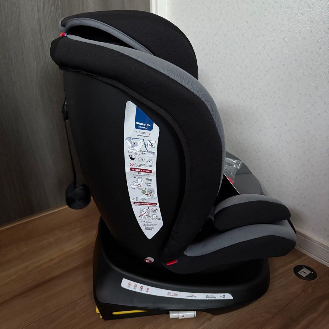 Reecle チャイルドシート 360° 回転式 ISOFIX対応　ブラック