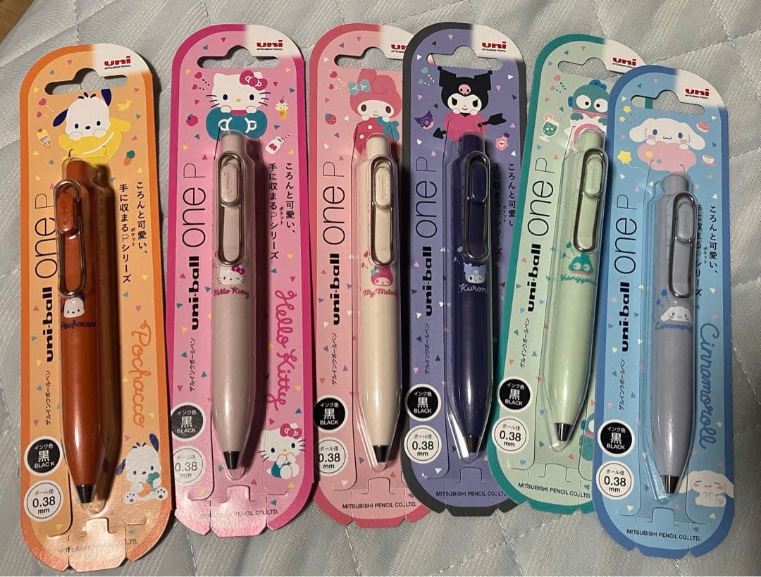 【限定】ユニボールワンP サンリオ　全6種　0.38mm ドンキ　アピタ　ピアゴ