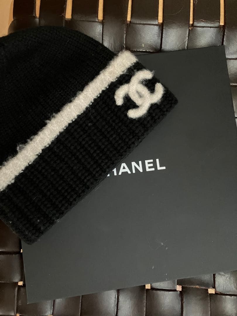 CHANEL ニット帽ビーニー