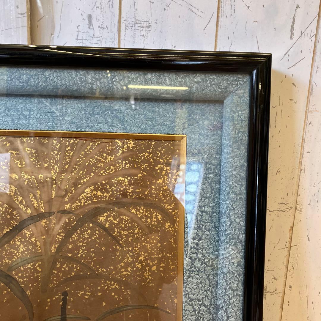 昭和レトロ 絵画 水彩画 花 フラワー 美術品 洋画 額縁 インテリア 壁掛け