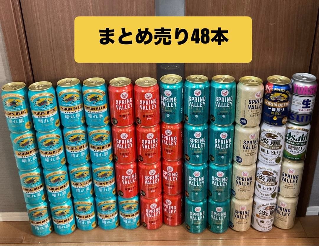 ビール・発泡酒 48本まとめ売り