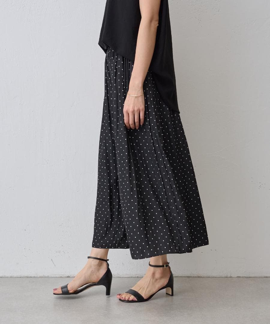 ⭐︎S⭐︎ ビアズリー　シワシフォンギャザーパンツ(ドット）サイズ2