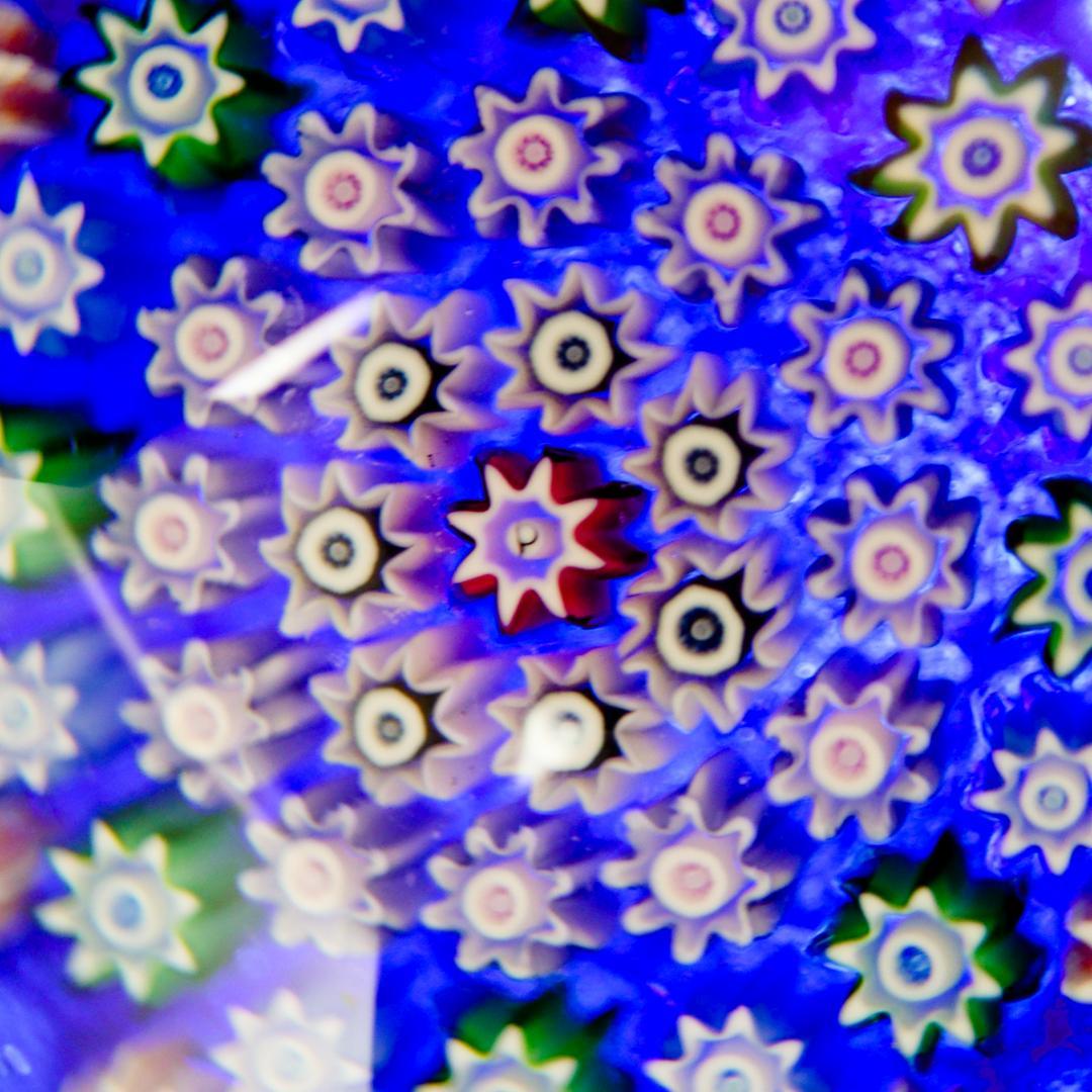 パースシャー Star Pattern 八芒星 ミルフィオリ ペーパーウエイト