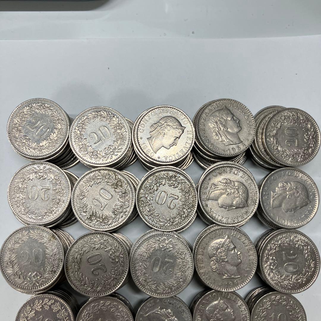 スイス　硬貨　10ラッペン　20ラッペン　フラン　まとめ売り