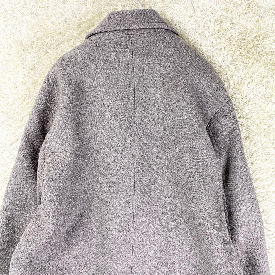 極美品 ザラ MANTECO チェスターコート ダブルブレスト S グレージュ