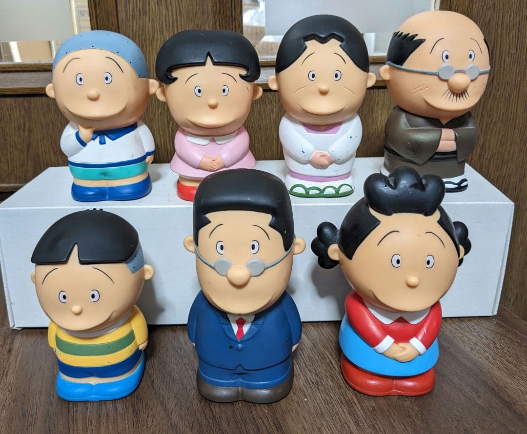 サザエさん一家　貯金箱　7点セット売り　⚠バラ売り不可