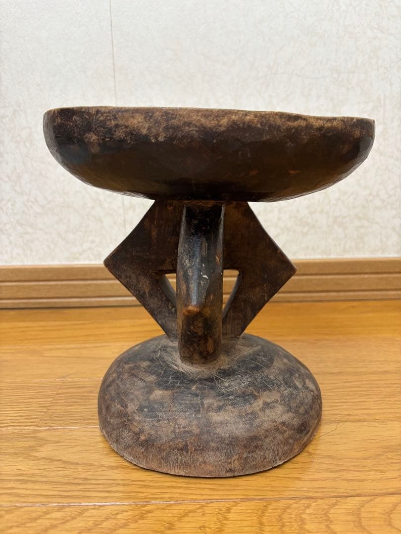 【週末限定値下げ】アフリカ スツール トンガ族 インテリア 家具 椅子 Sサイズ