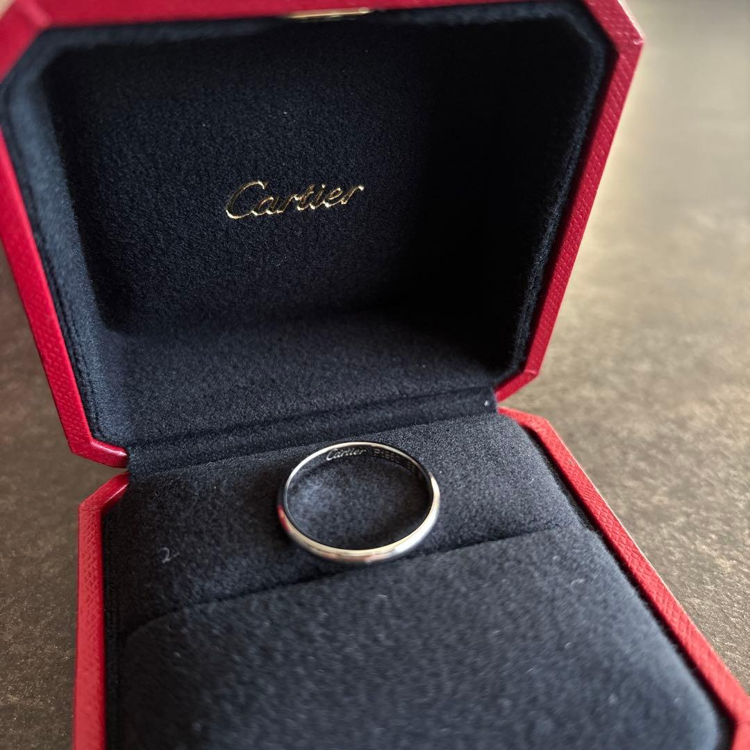 Cartier 16号 専用ボックス付き　Pt950
