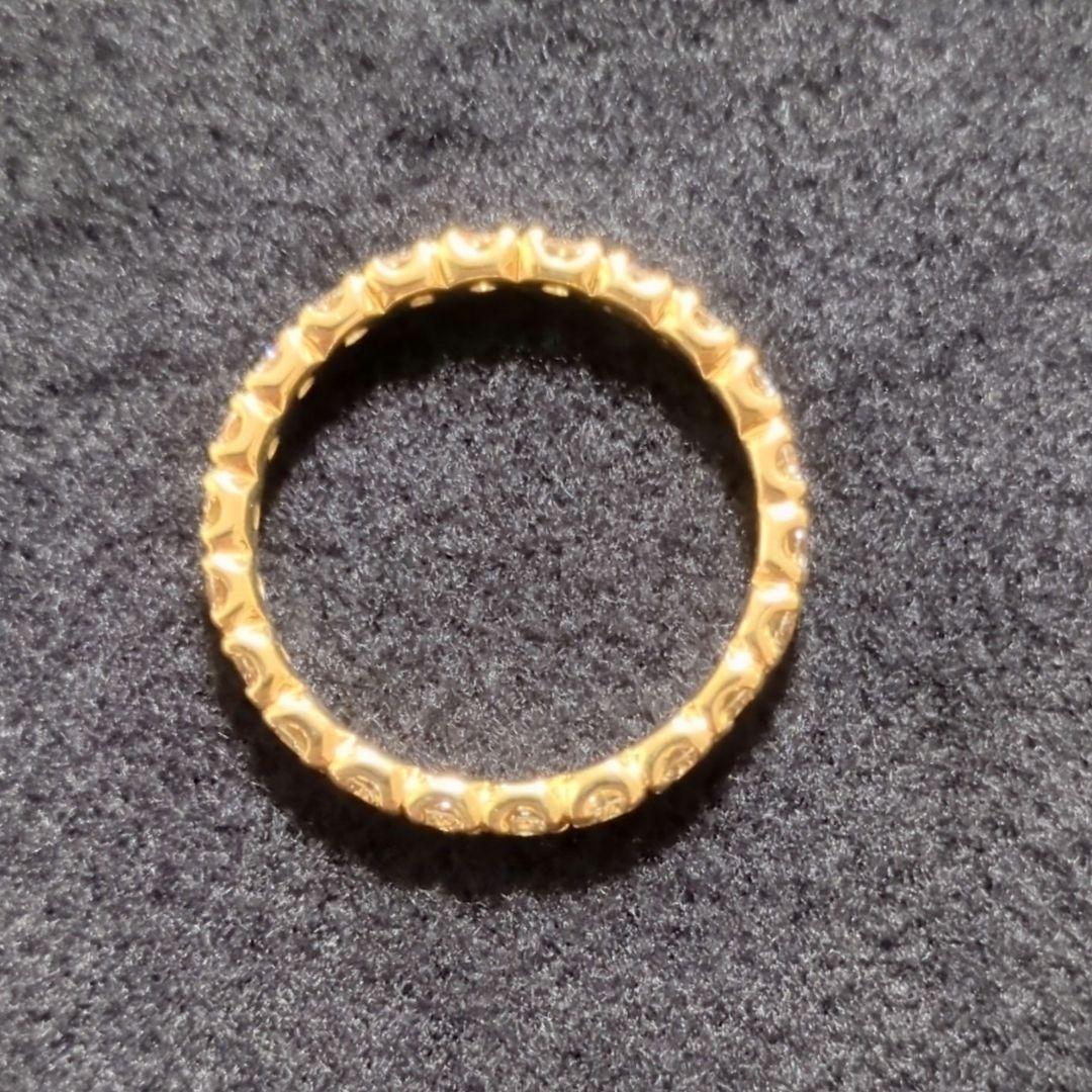 K18YGフルエタニティリング13号