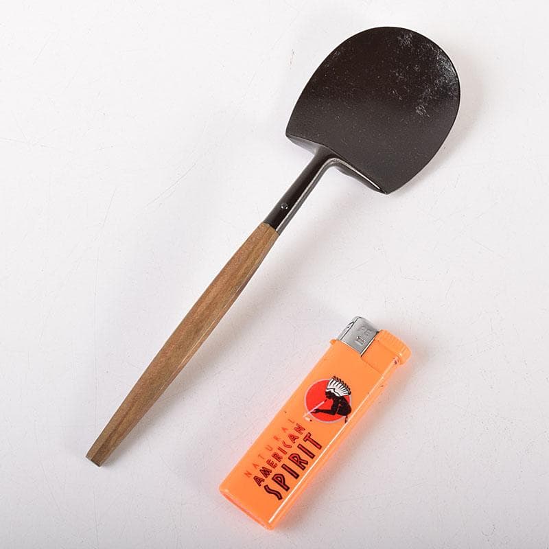 茶道具　金工師　木村清斎作　炉用灰匙　共箱　C　7118