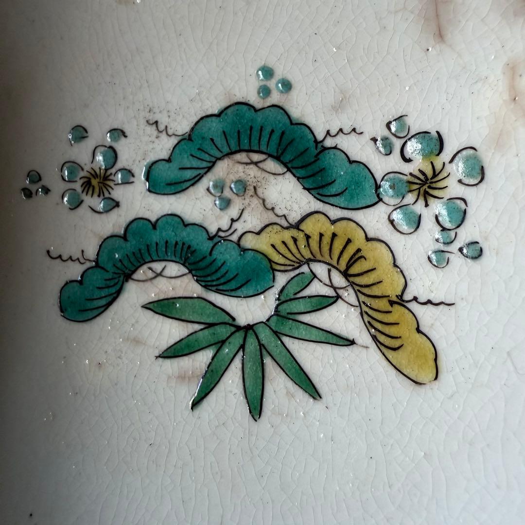 2231様感謝‼️九谷焼KUTANI あじさい❌鶴❌松　蓋もの食籠作り置き多目的