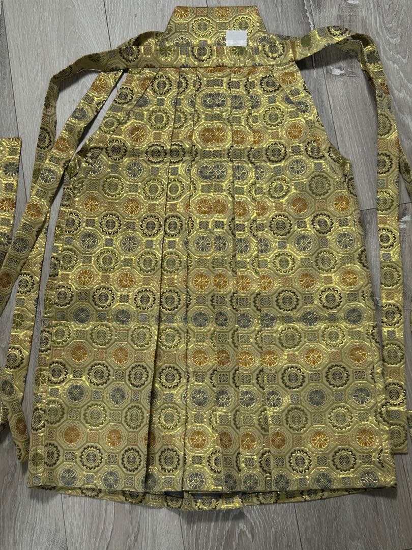 七五三用 黒地 扇子と着物