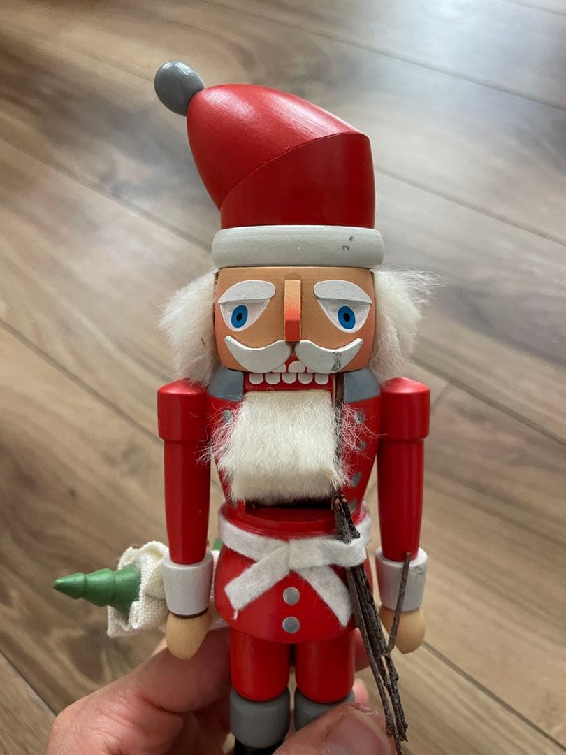 Olaf Kolbe サンタクロース 木製くるみ割り人形 約30cm