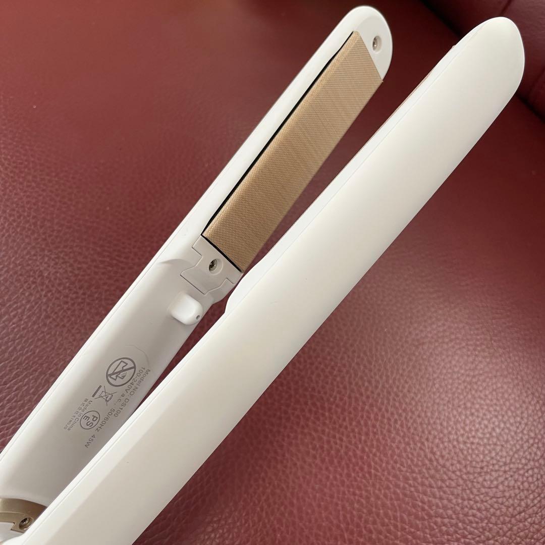 KINUJO　ホワイト ストレートヘアアイロン　中古品