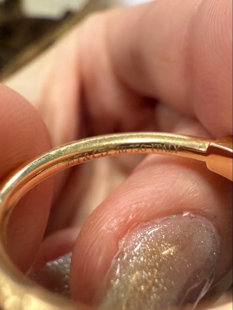 Tiffany & Co. T字型リング ゴールド