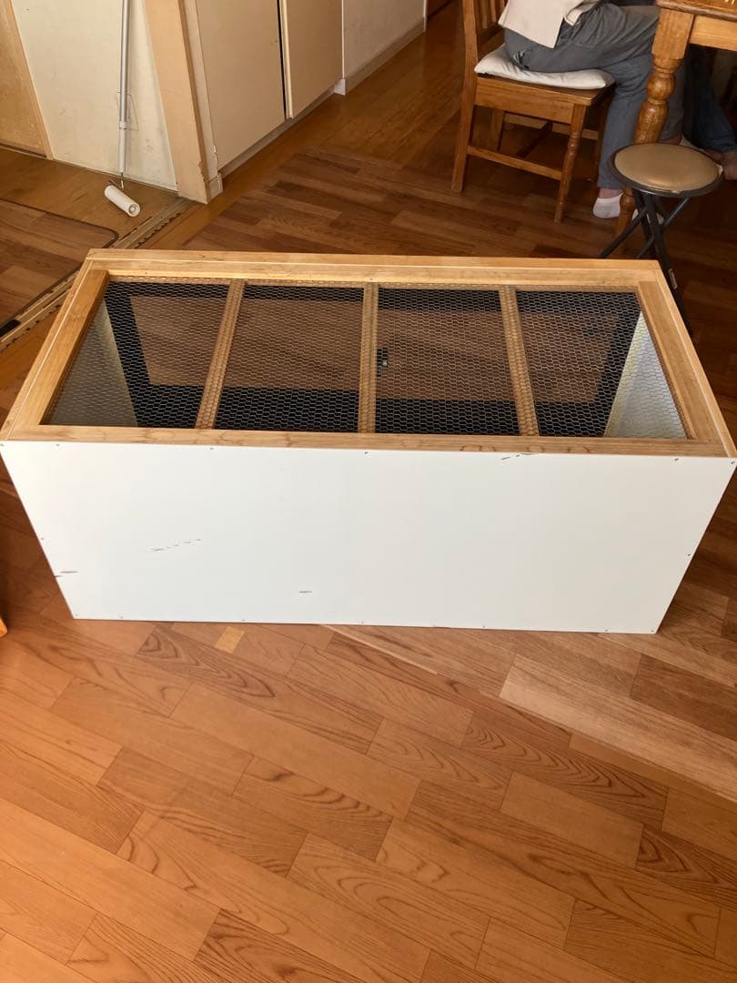 Ｆ＆K爬虫類アルミサッシ木製ケージ w1200×D600×H500