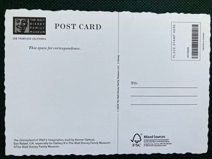 ポストカードセット(ダッフィー、シンデレラ城、ティンカーベル、ハワイディズニー)