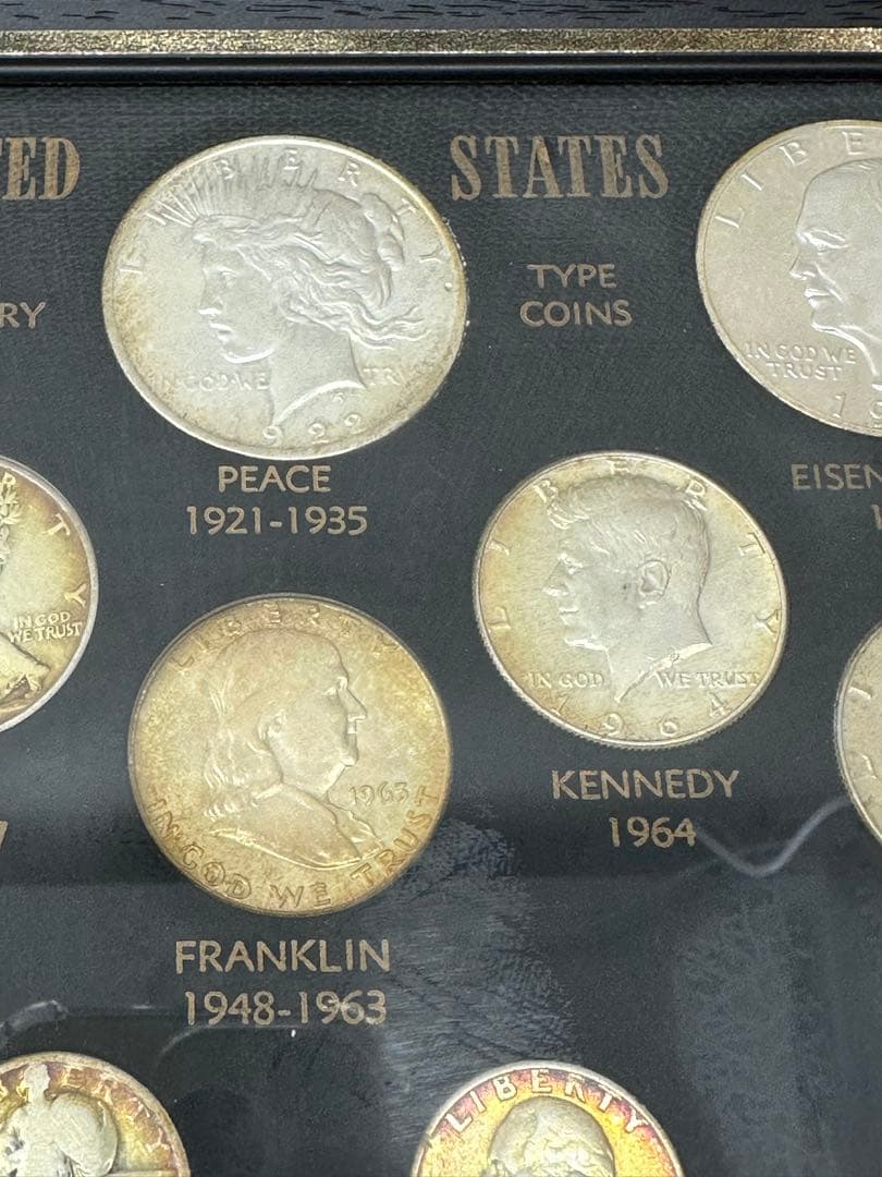 額入りアメリカ20世紀硬貨セット　銀貨