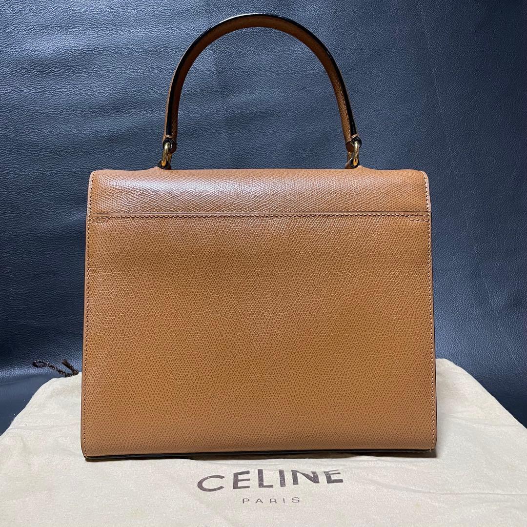 セリーヌ CELINE ハンドバッグ ショルダー付 2wayターンロック 金金具