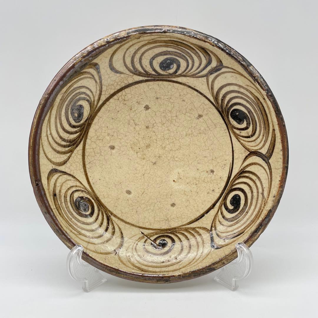 瀬戸焼　渦巻鉢　馬の目皿　飾り皿　大皿　大鉢　アンティーク　骨董