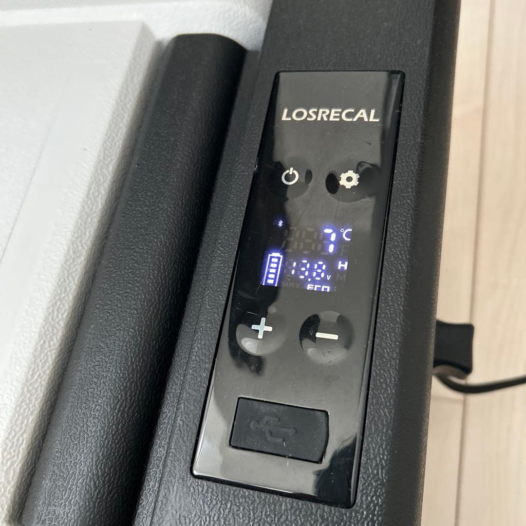 BLACK　LOSRECAL ポータブル冷蔵庫 車載冷蔵庫ホワイト