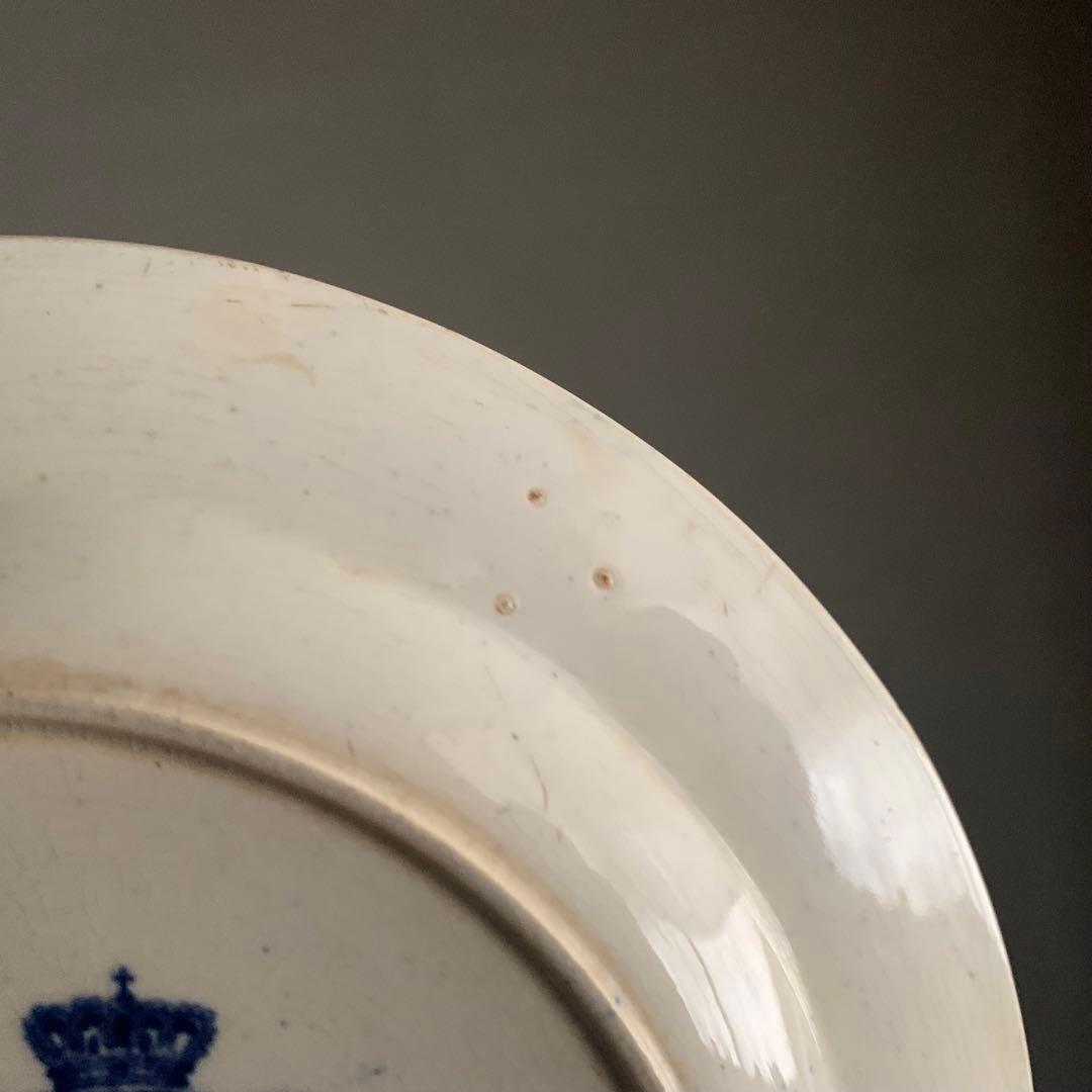 銅板転写 プレート 皿 中皿 古道具 アンティーク ブロカント