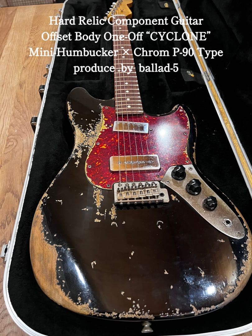 ハードレリックオフセットムスタングボディ/サイクロン ミニハム&P-90タイプ