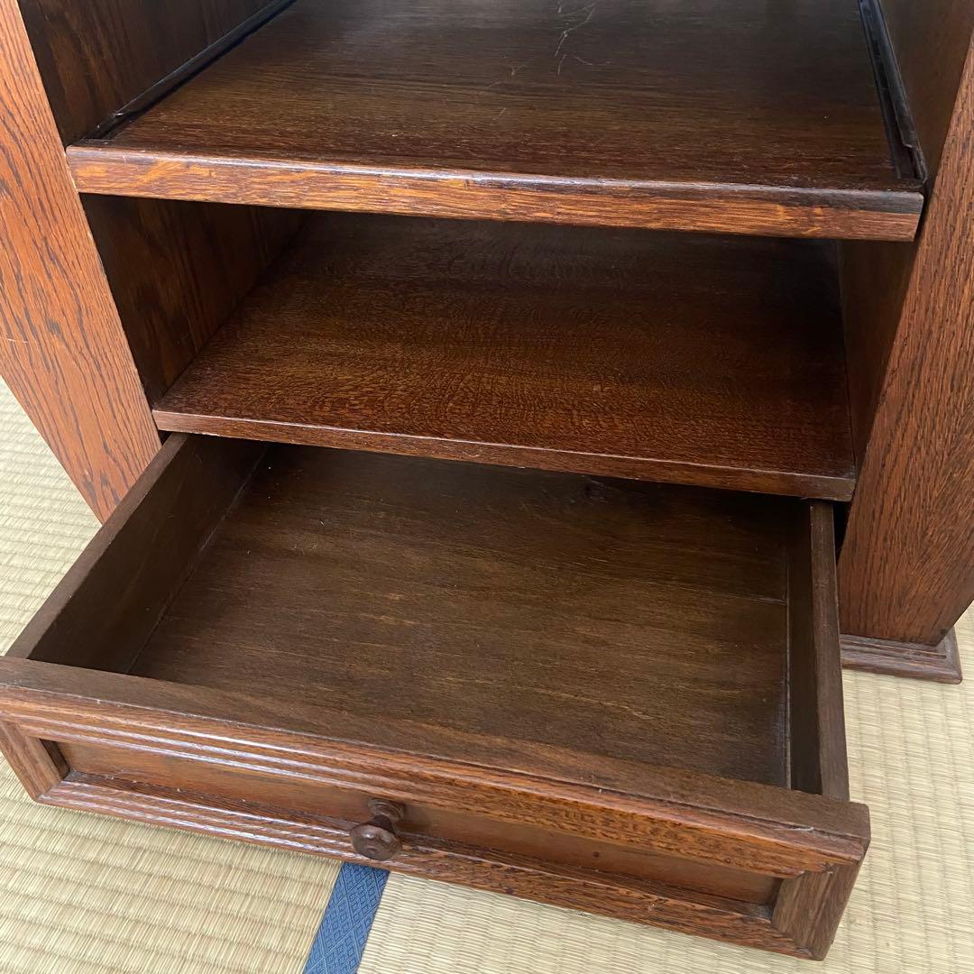 ヴィンテージ ダークブラウン 木製家具 オープンシェルフ テレビ台