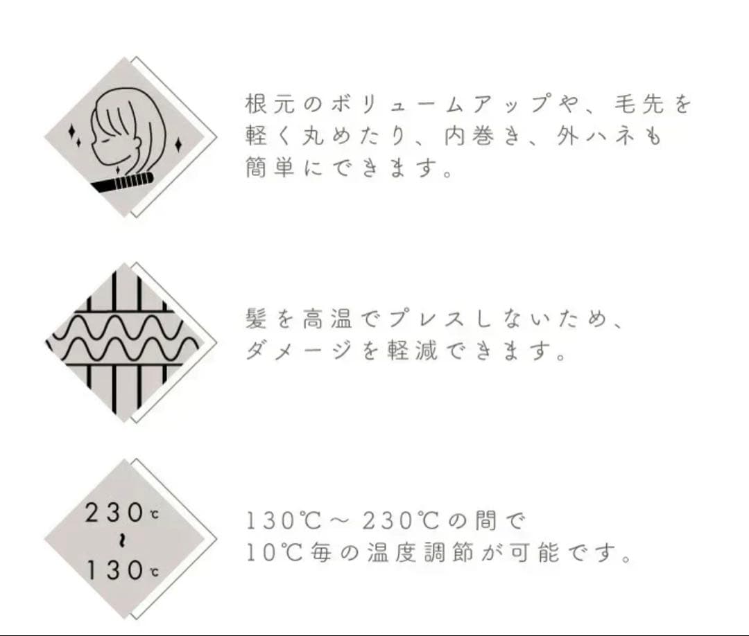 Twin ブラシヘアアイロン