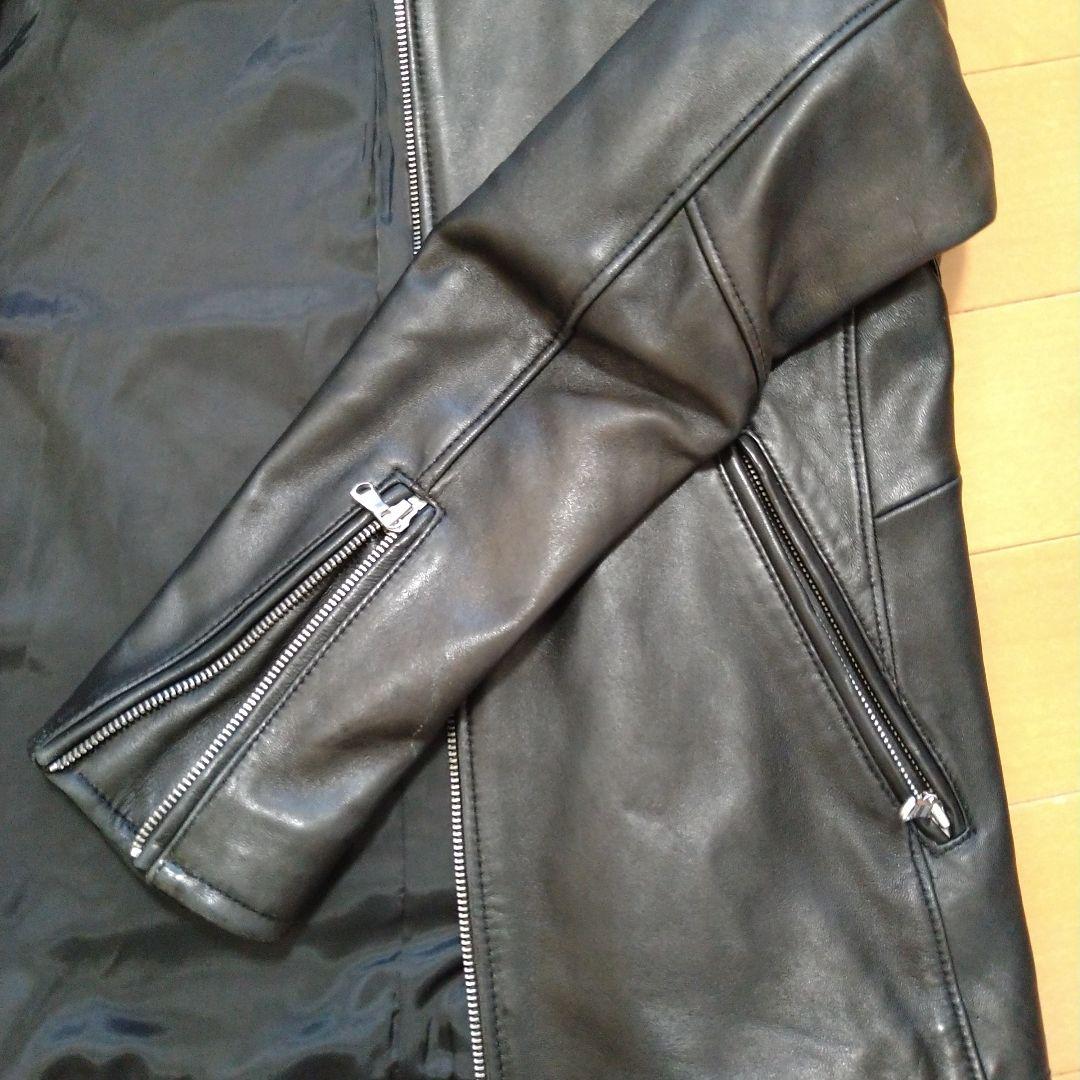 メンズ ユナイテッドアローズ 本革 レザージャケット 革ジャン ライダース