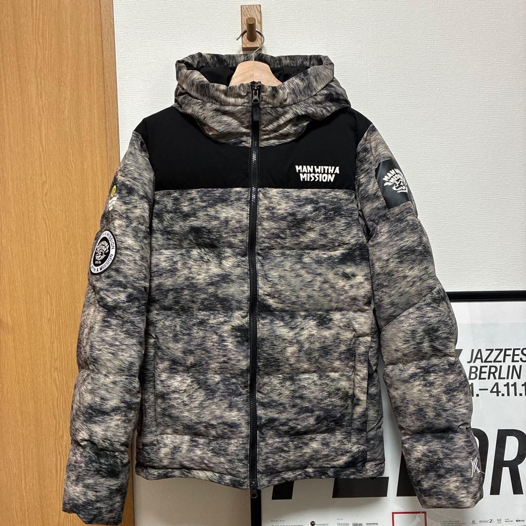 美品 マンウィズ プレミアム お毛並み ダウンジャケット