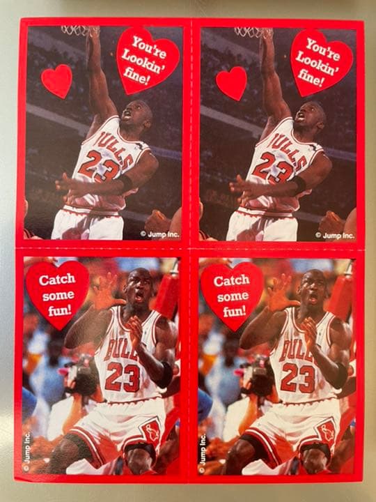 【希少】 マイケルジョーダン　バレンタインカード