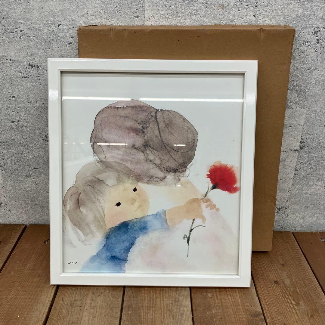 いわさきちひろ 母の日 人物画 水彩画 アート ポスター 複製画 壁掛け飾り