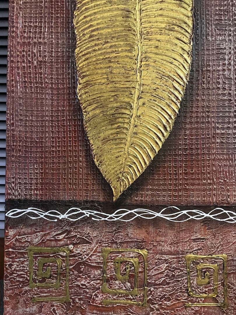 インテリア　大きな　バリ　タイ　オリエンタル　雑貨　アート　絵　ペイント　アジア