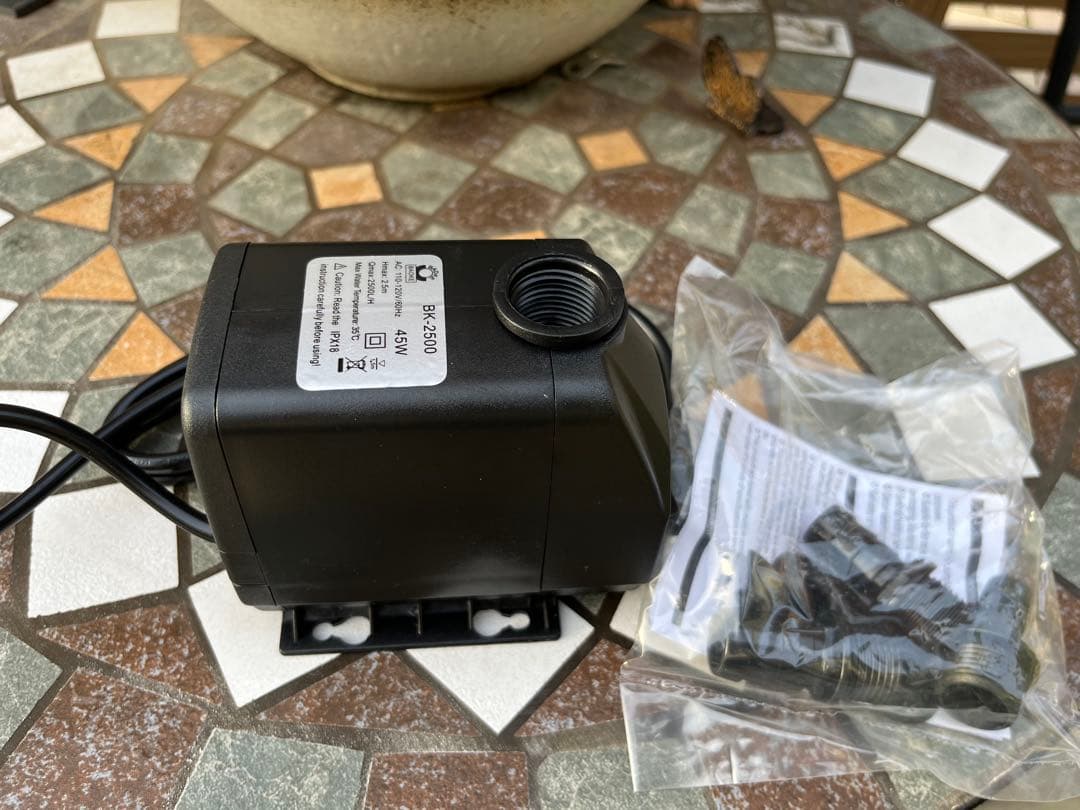 【1点限り訳あり特価】 45w水中ポンプ付き水槽池用フィルター 濾過槽濾過装置器